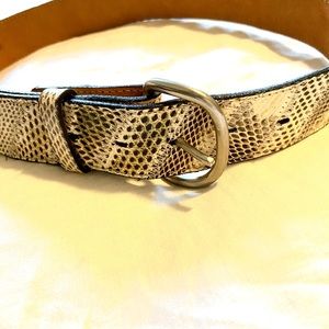 Snakeskin waist belt